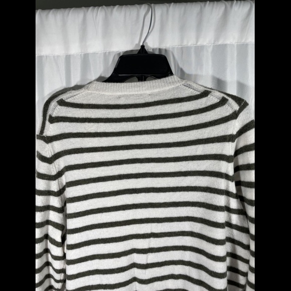 NWT Madewell Green Elthorne Stripe Wrap Sweater XL - Picture 11 of 12